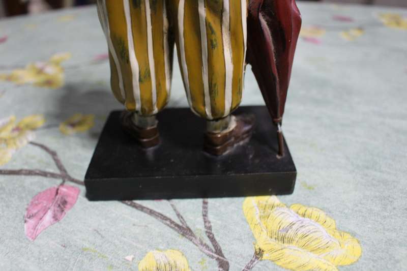 Beautiful Hand Painted Resin Arab Butler Figure. Please have a look at the photos & description.