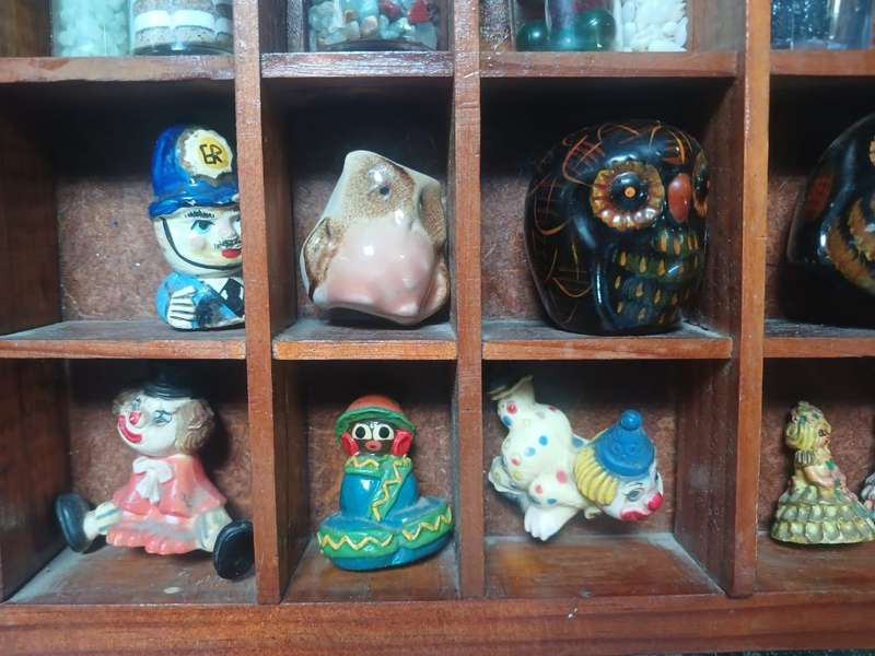 2 Vintage Wooden Printers Trays & 108 ornaments. ALL 4 ONE! See photos.