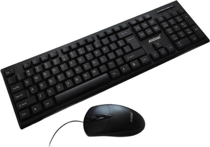 Andowl Q-K20 Keyboard - 2-in-1 Keyboard Set