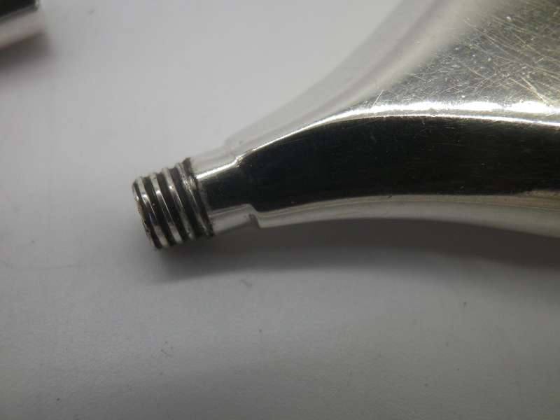 STERLING SILVER PERFUME BOTTLE NECKLACE. RARE!