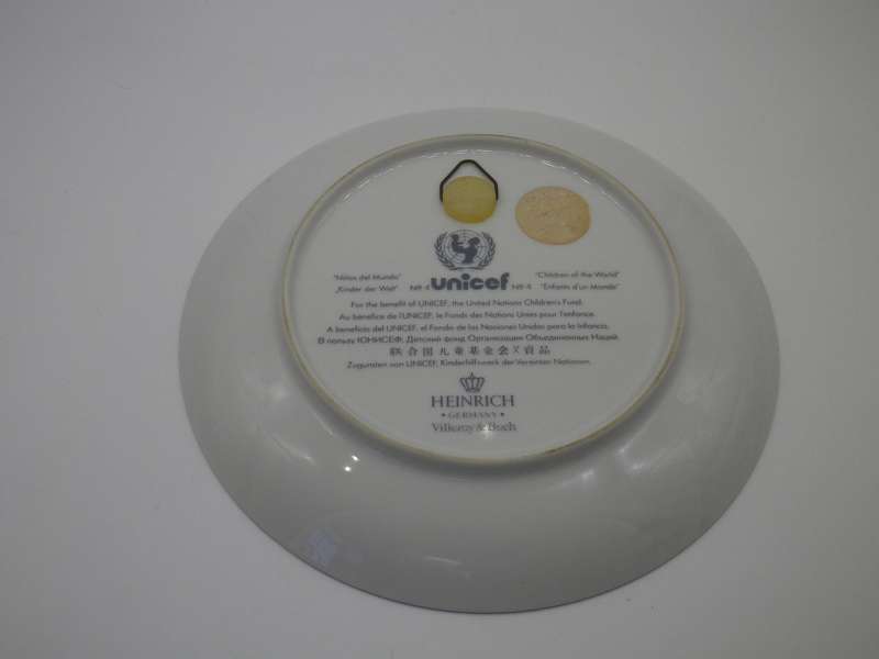UNICEF CHILDREN OF THE WORLD Vintage '80s Villeroy & Boch MALAYSIA Collector's plate
