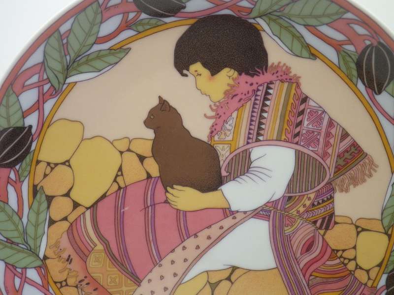 UNICEF CHILDREN OF THE WORLD Vintage '80s Villeroy & Boch Collector's plate no 6 MEXICO