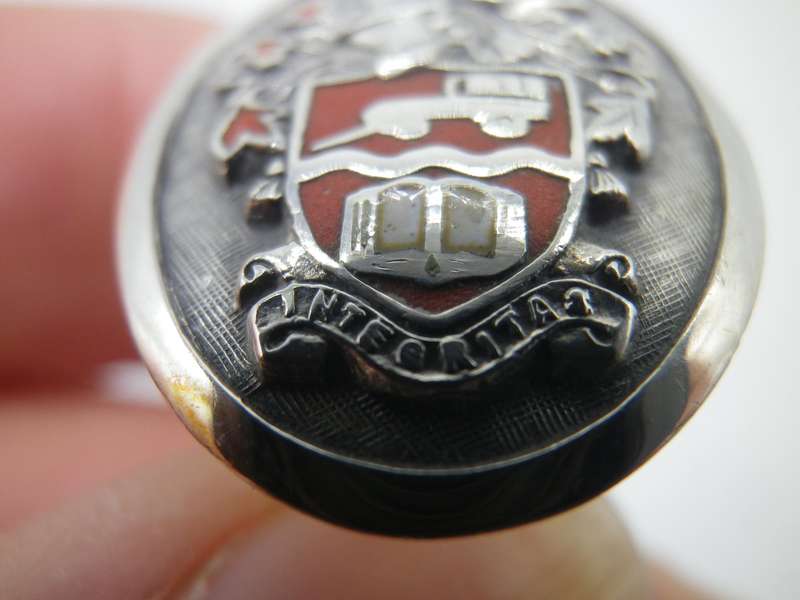 Vintage Sterling Silver Crested cufflinks. Good Quality.  Boxed