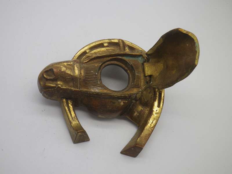 Vintage  Equestrian Horse Head inkwell