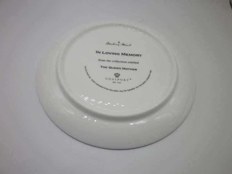Queen Mother (England) Danbury Mint celebration display plate. Coalport 20cm