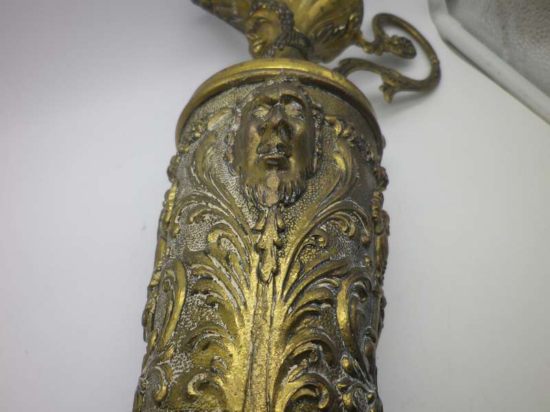 Italian Baroque Style Vintage Metal Ewer. Opens to become a chalice 41.5 cm tall
