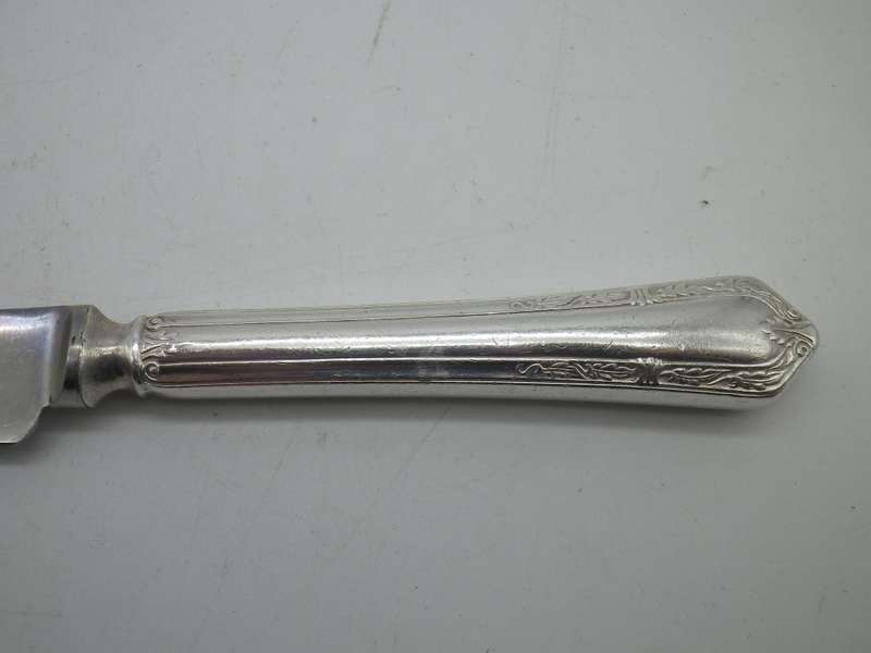 Vintage CHEESE knife with Silver plated handle & Gladwin Ltd Sheffield  Steel Blade