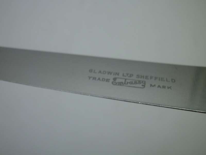 Vintage CHEESE knife with Silver plated handle & Gladwin Ltd Sheffield  Steel Blade