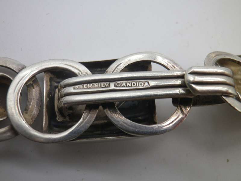 Stunning Designer CANDIDA -Joe Calafato -Sterling Silver Vintage necklace. approx 59 grms. 42.5cm