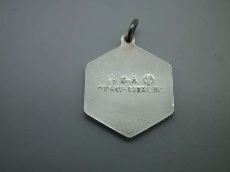 Sterling Silver DAVID ANDERSEN NORWAY LEO ZODIAC PENDANT 3X2CM