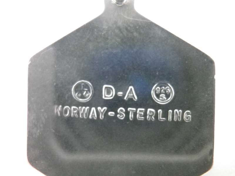 Sterling Silver DAVID ANDERSEN NORWAY LEO ZODIAC PENDANT 3X2CM