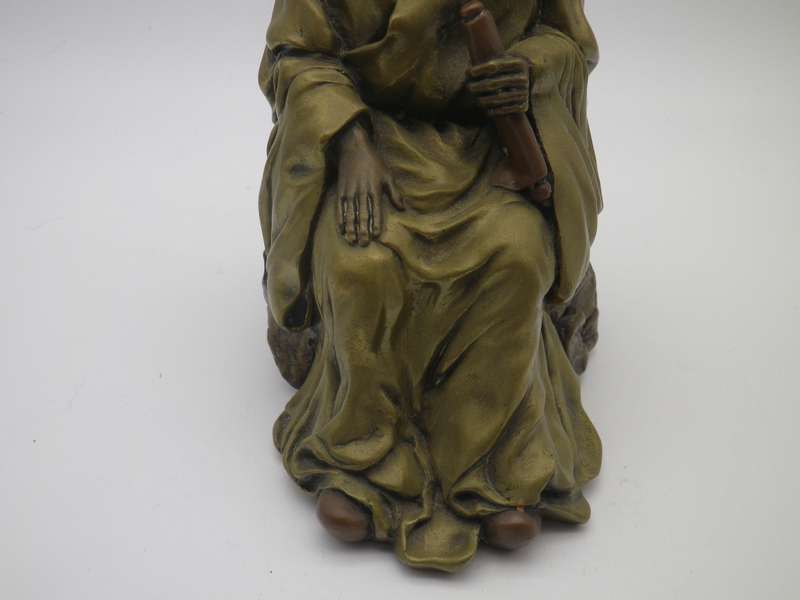 GIOVANNI SCHOEMAN famous SA sculptor, 1978 Mixed Metal Composite Cold Cast Figurine of Lao Yu