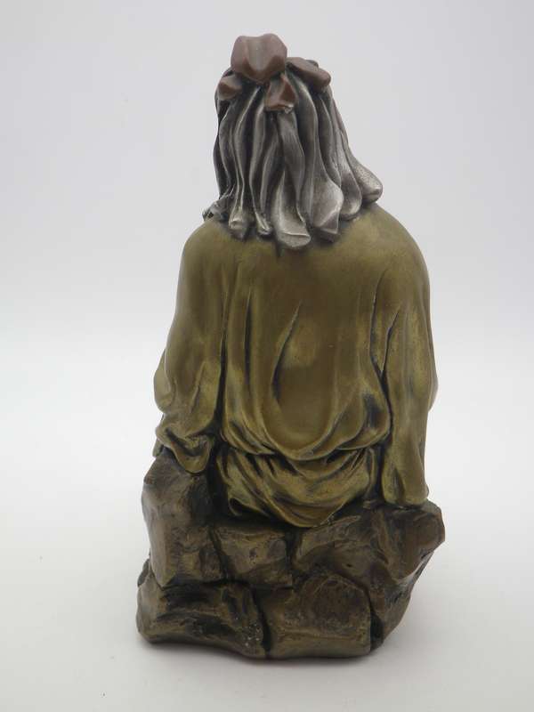 GIOVANNI SCHOEMAN famous SA sculptor, 1978 Mixed Metal Composite Cold Cast Figurine of Lao Yu