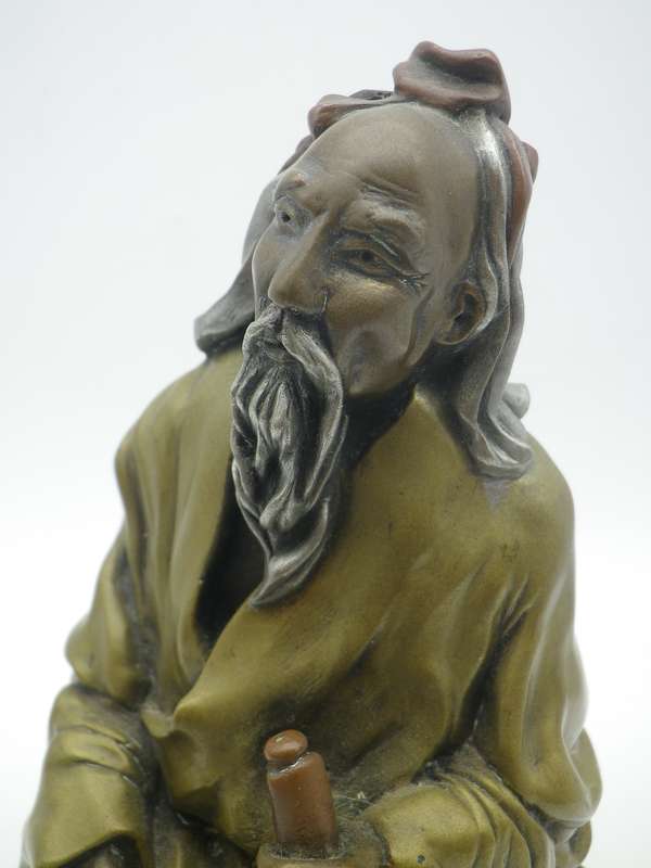 GIOVANNI SCHOEMAN famous SA sculptor, 1978 Mixed Metal Composite Cold Cast Figurine of Lao Yu