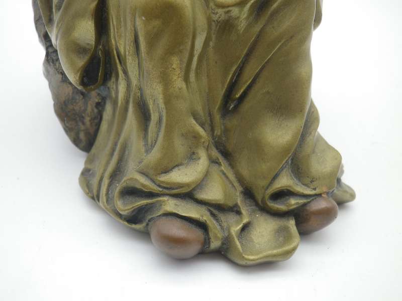 GIOVANNI SCHOEMAN famous SA sculptor, 1978 Mixed Metal Composite Cold Cast Figurine of Lao Yu
