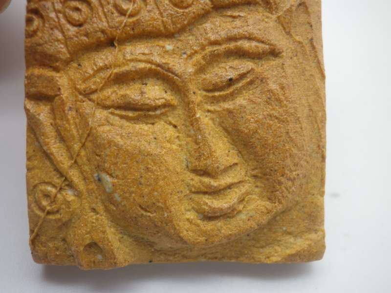 EXQUISITE Miniature Handmade Porcelain Tile by FAMOUS SA ARTIST JOHN BAUER 10 on offer!! (No: 9)