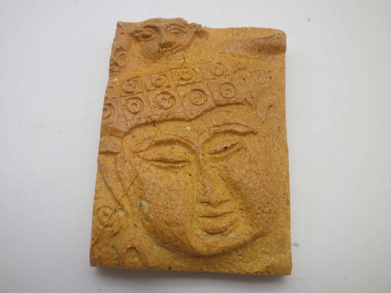 EXQUISITE Miniature Handmade Porcelain Tile by FAMOUS SA ARTIST JOHN BAUER 10 on offer!! (No: 9)
