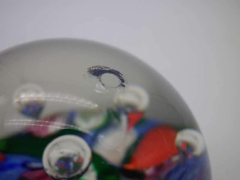 Vintage SELKIRK, Scotland 1984 Glass Paper Weight.