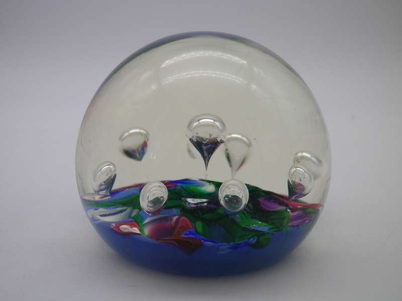 Vintage SELKIRK, Scotland 1984 Glass Paper Weight.