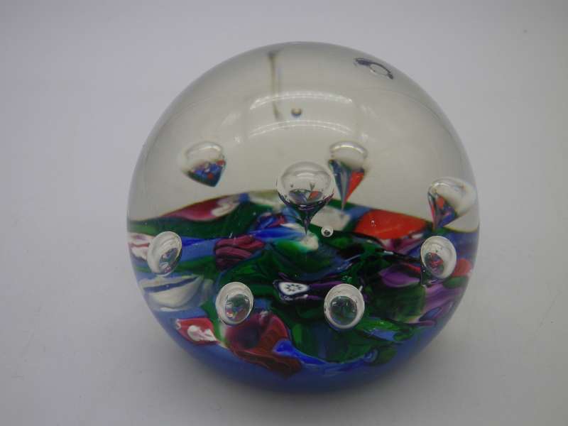 Vintage SELKIRK, Scotland 1984 Glass Paper Weight.