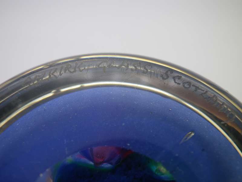 Vintage SELKIRK, Scotland 1984 Glass Paper Weight.
