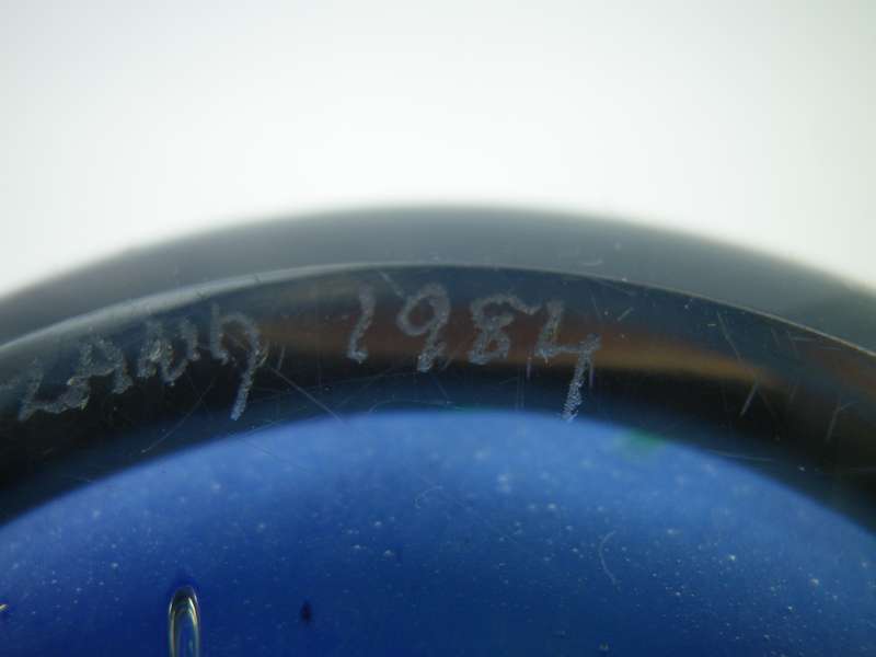 Vintage SELKIRK, Scotland 1984 Glass Paper Weight.