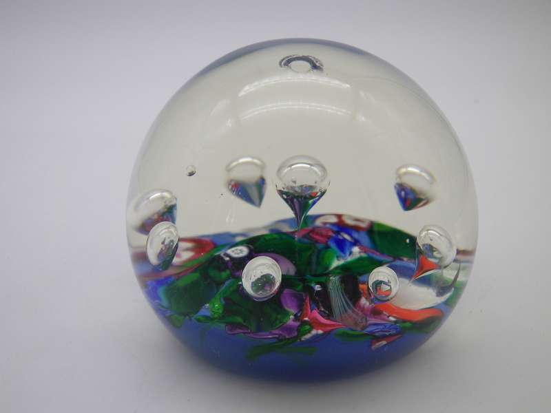 Vintage SELKIRK, Scotland 1984 Glass Paper Weight.