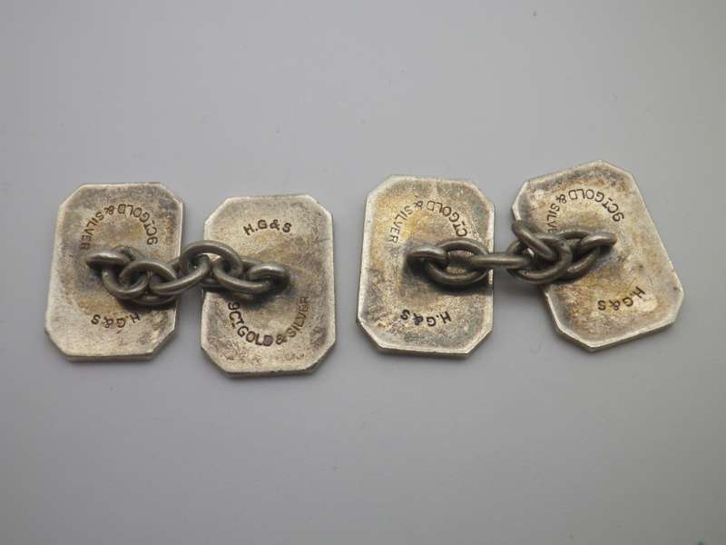 Vintage Henry Griffin & Sons 9ct Yellow Gold over Sterling Silver Cufflinks.