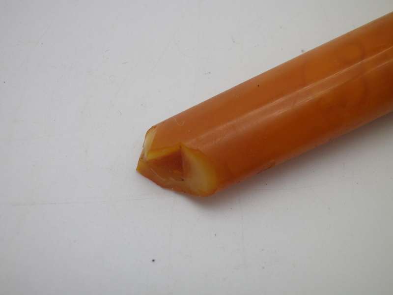 Antique Hallmarked 9ct gold rimmed  Amber Cigarette Holder. London