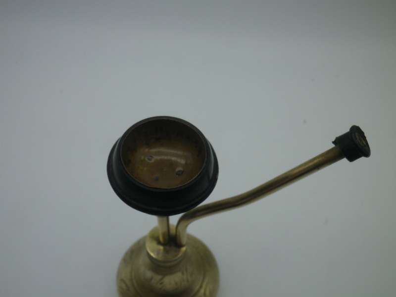 Small Original Indian Brass Hash Pipe. 12cm tall