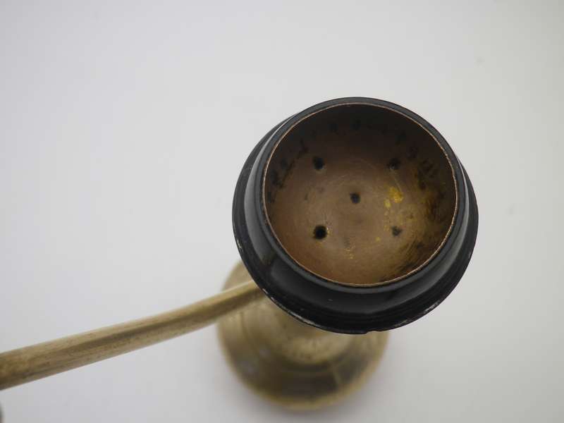 Small Original Indian Brass Hash Pipe. 12cm tall