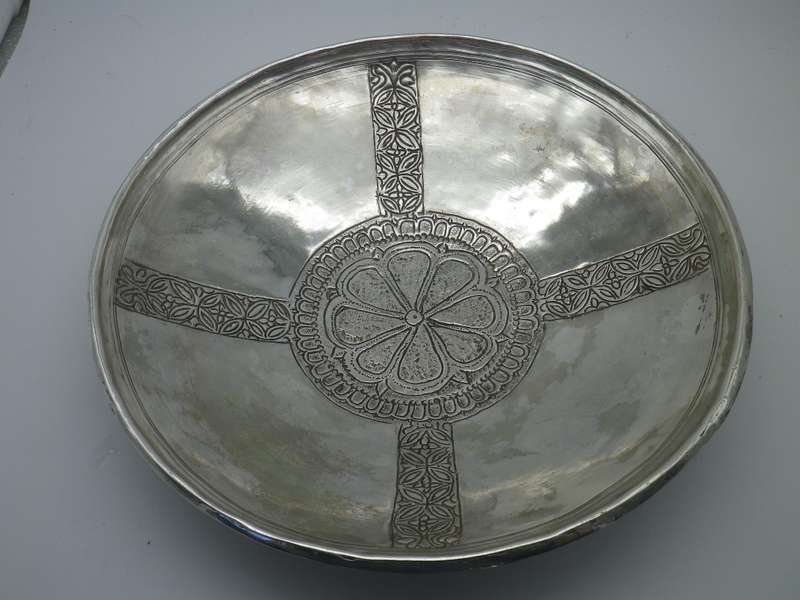 Early Byzantine Sutton Hoo Silver Metal Bowl Replica - British Museum Boxed