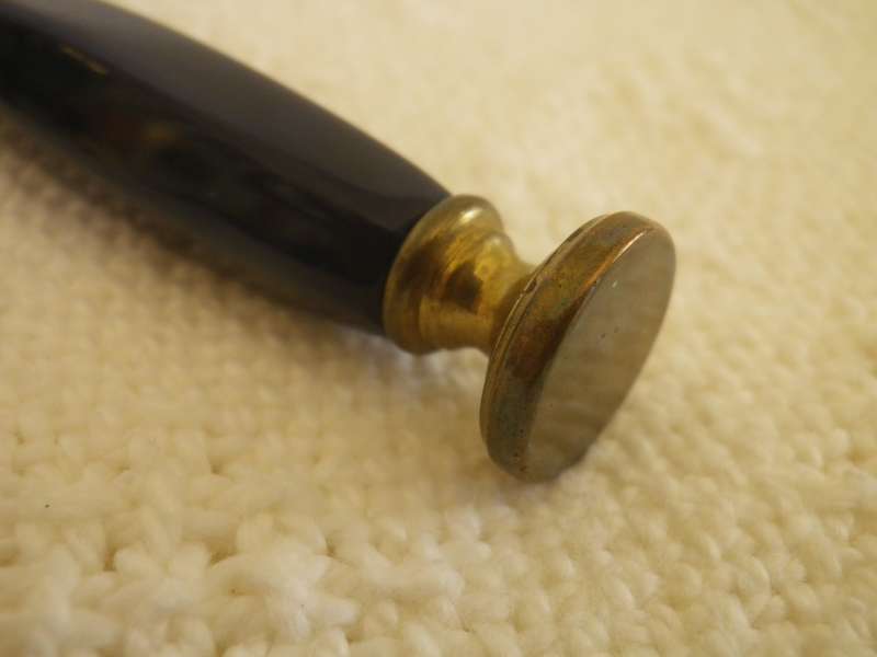 Vintage Bakelite & Brass Wax Seal. Not engraved