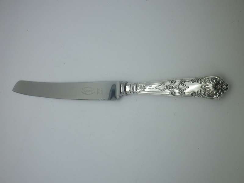 Hallmarked Silver Handle Large Cake Knife Kings Pattern Viner's Ltd Sheffield  1960