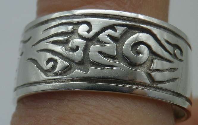 Sterling Silver Men`s Large Vintage Ring  Size: Z.2  7.58g