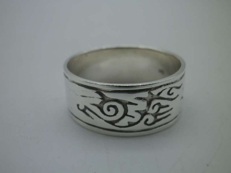 Sterling Silver Men`s Large Vintage Ring  Size: Z.2  7.58g