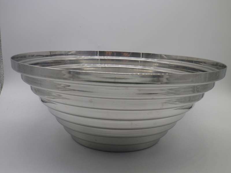 Vintage ALESSI Maya Inox ITALY Designer 18/10 Stainless Steel Round Fruit Bowl