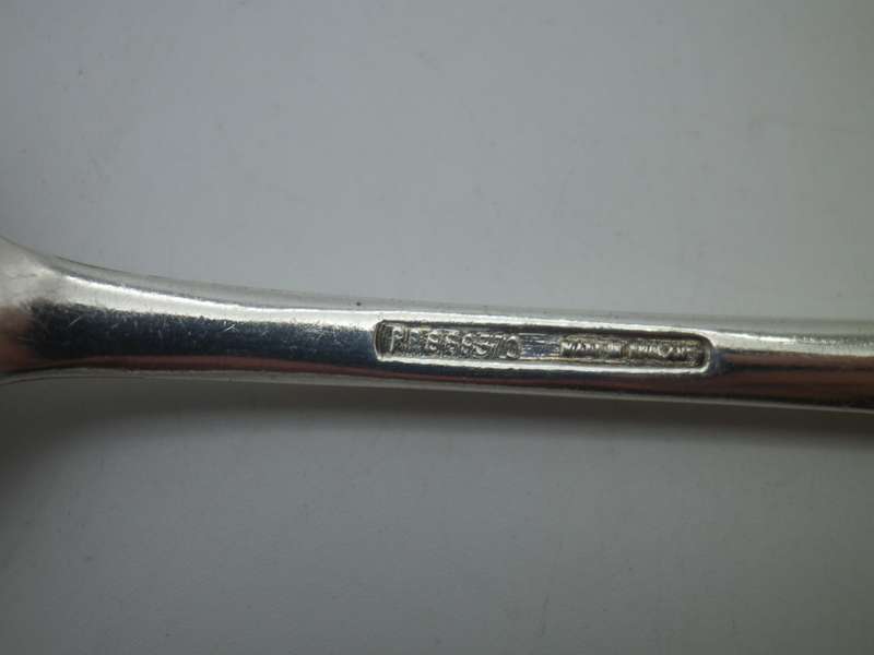 PAIR A1 Silver plated Vintage Serving Spoons. ASHBERRY. 22cm
