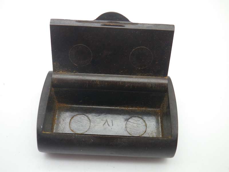 Antique BROWN BAKELITE Rectangular Snuff Box. Made in England
