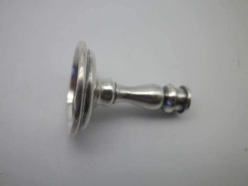 Miniature Hallmarked silver Candle stick. Birmingham 1953. Barker Bros 13.5g 4.5cm. RARE!