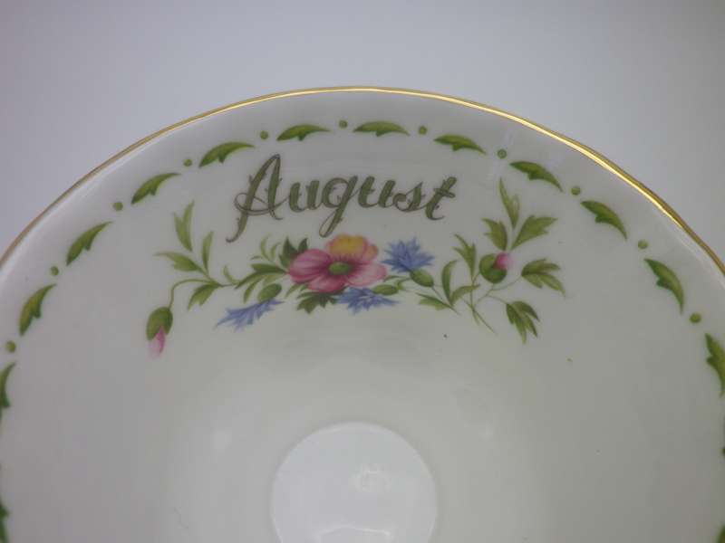 Royal Albert AUGUST flower of the month tea duo. Poppy