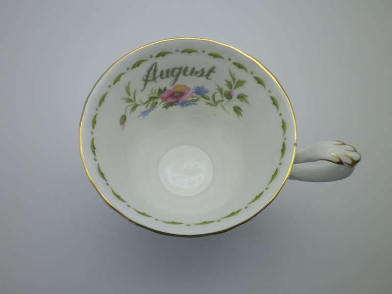 Royal Albert AUGUST flower of the month tea duo. Poppy