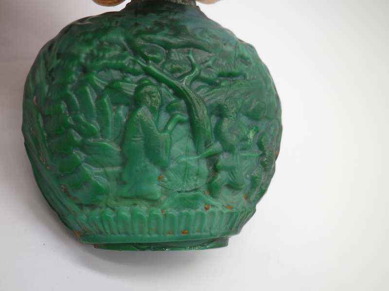 RARE!! GENUINE ANTIQUE CHINESE PEKING GLASS SNUFF BOTTLE. FOUND IN CAPE TOWN DUMP!!!