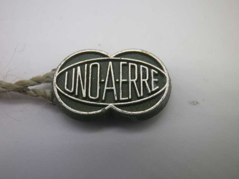 Modernist Mid Century Uno A Erre Italy Sterling Silver Fish Pendant.