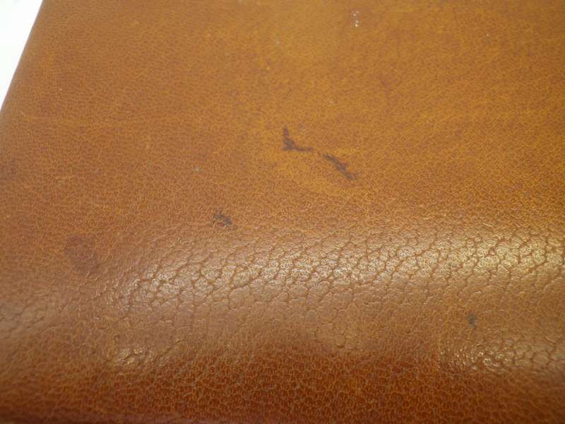 Vintage Genuine Goat Leather card or jewellery box. Made in Spain