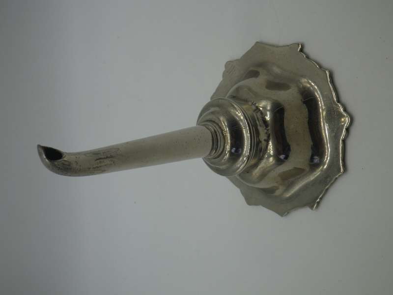 Antique Silver Plated Wine funnel. 14cm