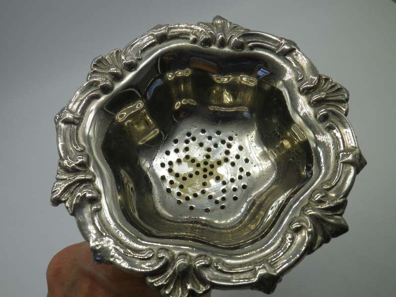 Antique Silver Plated Wine funnel. 14cm