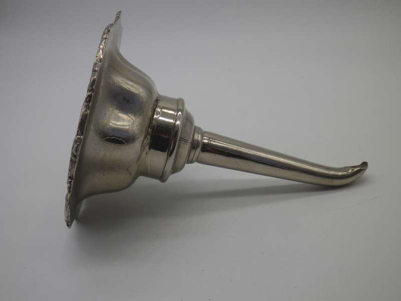 Antique Silver Plated Wine funnel. 14cm
