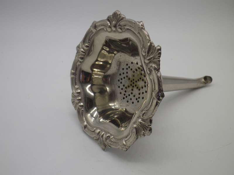 Antique Silver Plated Wine funnel. 14cm