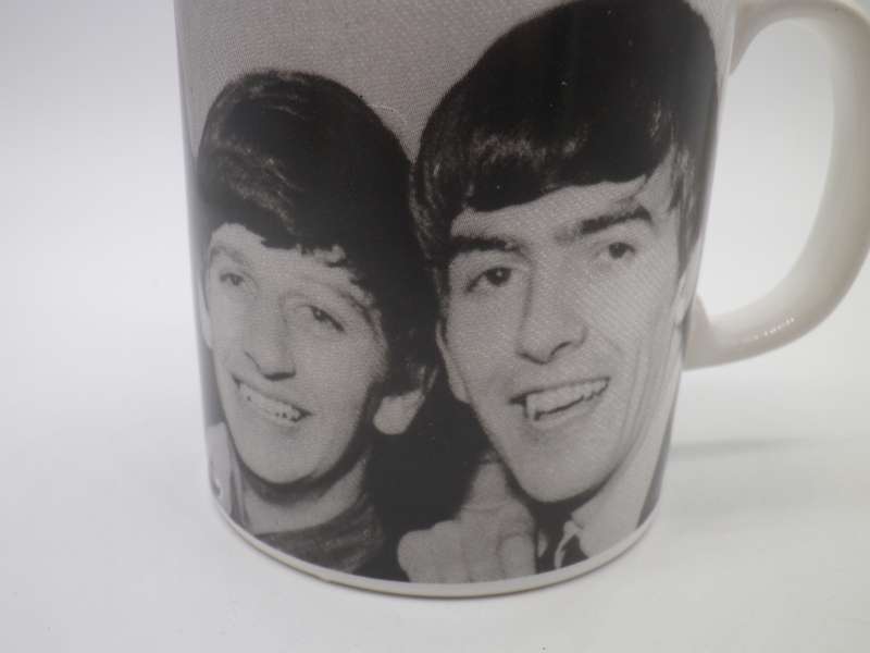 RARE VINTAGE c1960S STAFFORDSHIRE, England BEATLES MUG